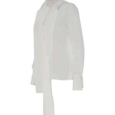 GIVENCHY Silk Blouse in White / 36