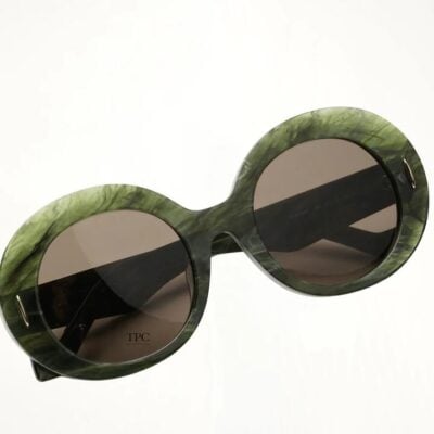 Loewe Lw40146f 5196e Acetate Sunglasses in Marble Green / 51