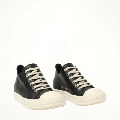 RICK OWENS Low Sneaks in Black / 36