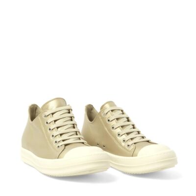 RICK OWENS Low Sneaks in Gold/milk/milk Gold / 35