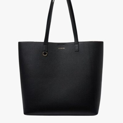 Saben Carter Black Chain Print Lining Tote Bag