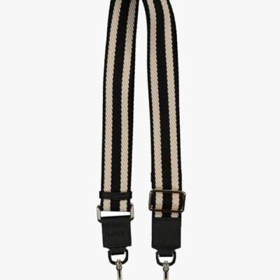 Saben Feature Black White Herringbone Strap