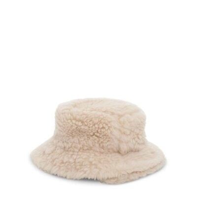 SACAI Double Brim Faux Shearling in Off White / 1