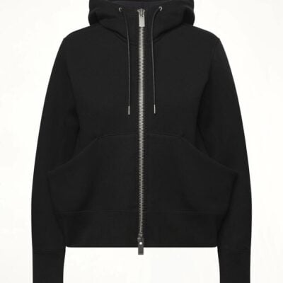 SACAI Sponge x Sweat Hoodie in Black / 1