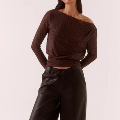 Sovere Zuri Rum Raisin Spot LS Top
