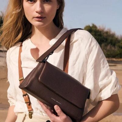 Status Anxiety Zenith Cocoa Dual Strap Shoulder Bag