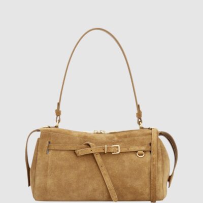 Oroton Cleo Shoulder Bag Suede