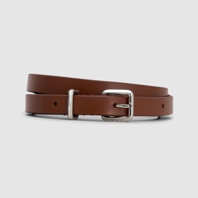Oroton Remi 12mm Box Leather Belt