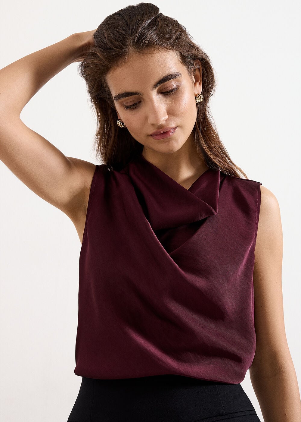 Phase Eight Arwen Sleeveless Cowl Neck Top