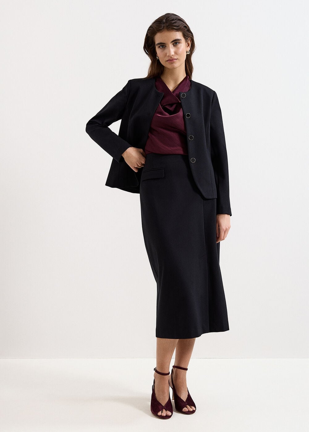 Phase Eight Arwen Sleeveless Cowl Neck Top