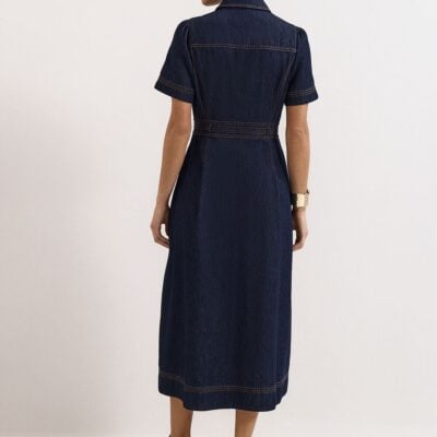 Phase Eight Aven Denim Midi Dress