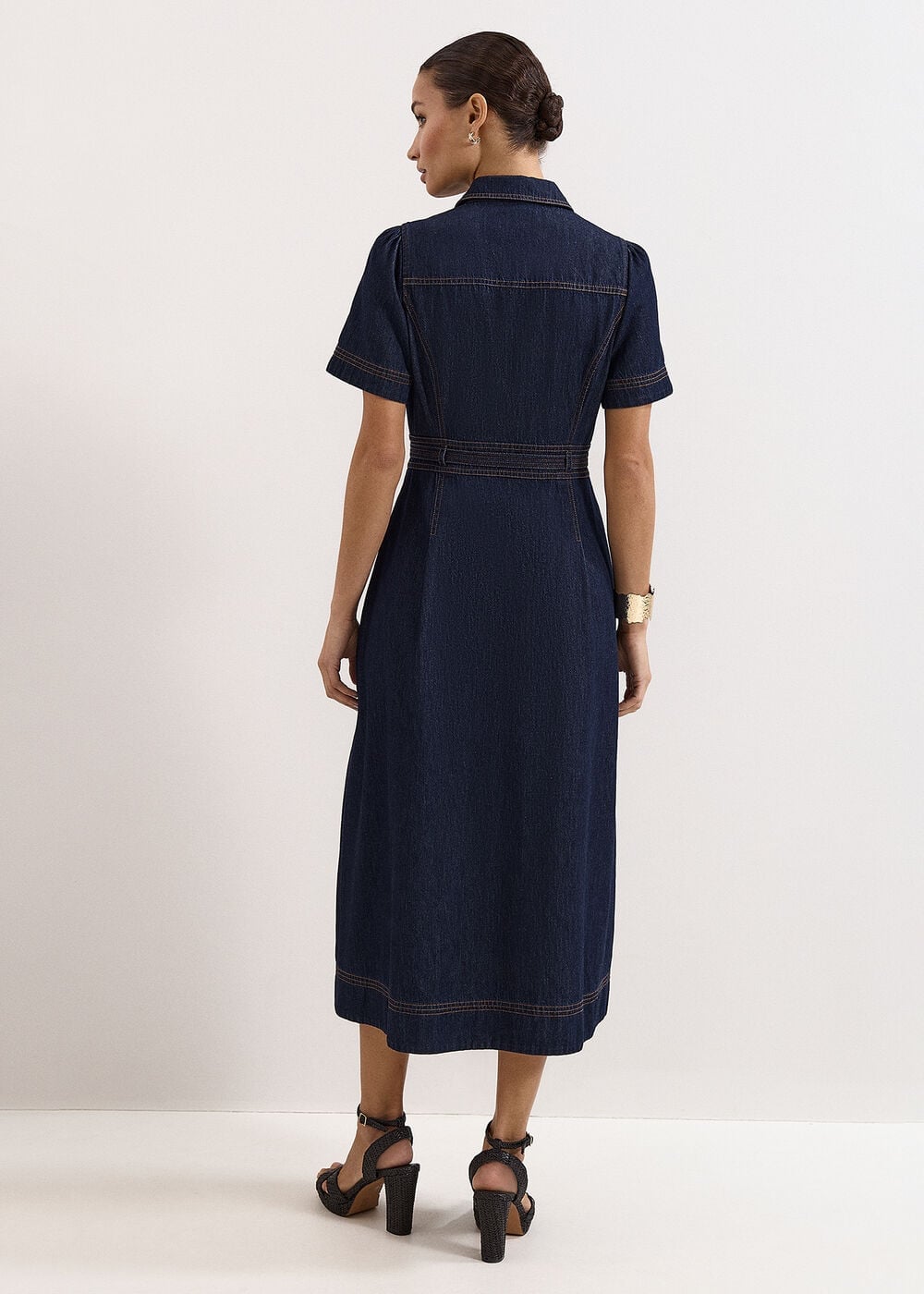Phase Eight Aven Denim Midi Dress