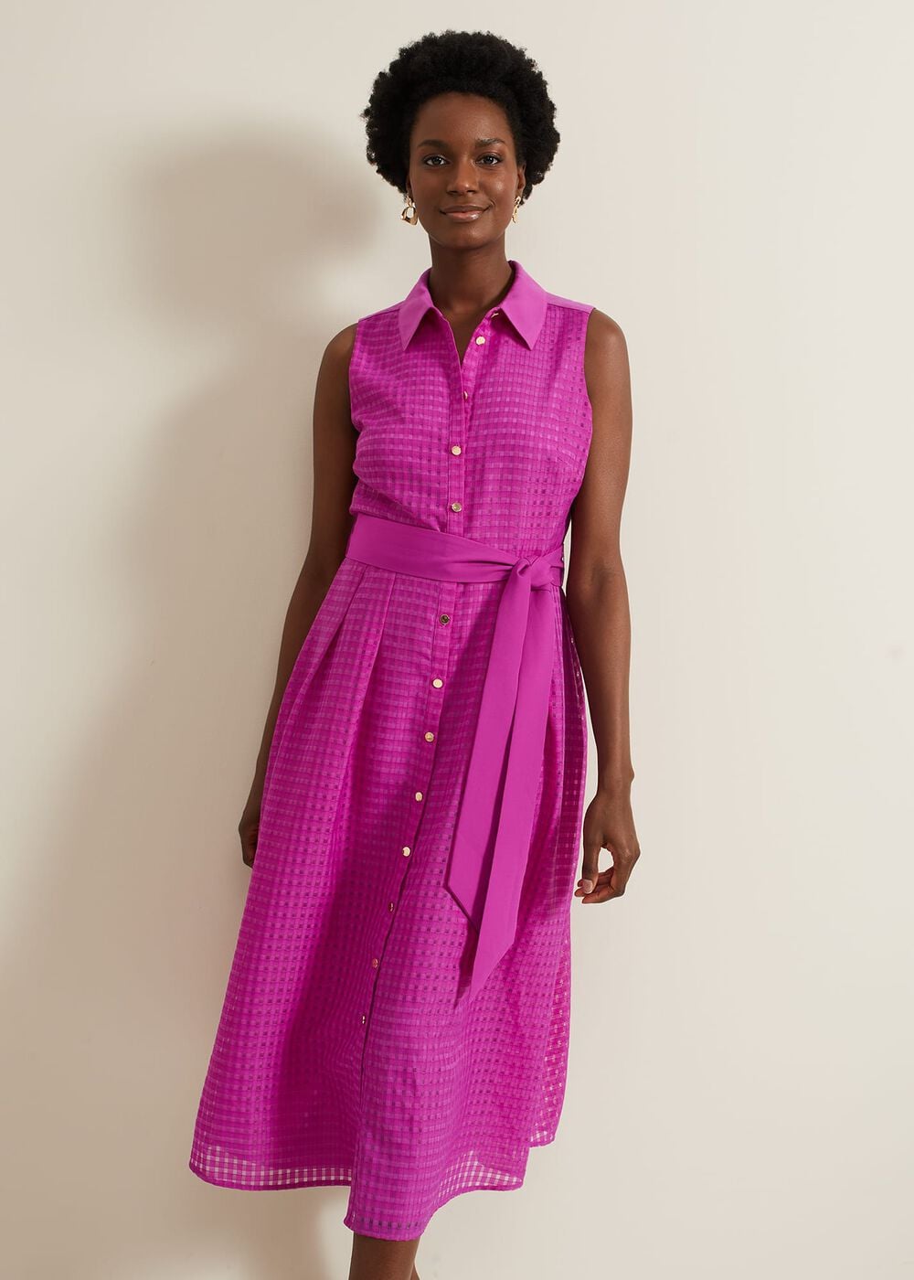 phase-eight-carey-sleeveless-check-midi-dress-8 Phase Eight Carey Sleeveless Check Midi Dress