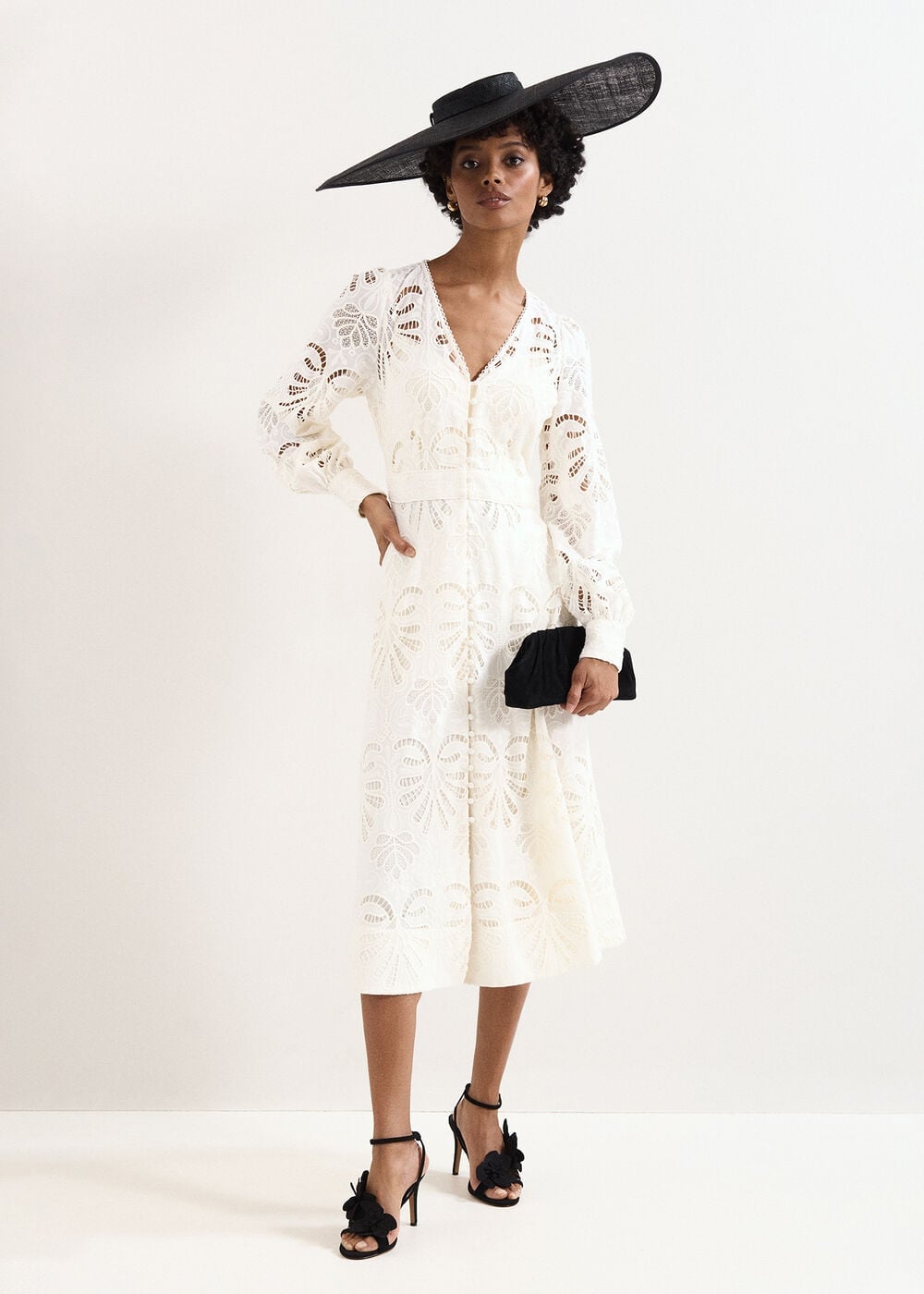 Phase Eight Inara Lace Midi Dress