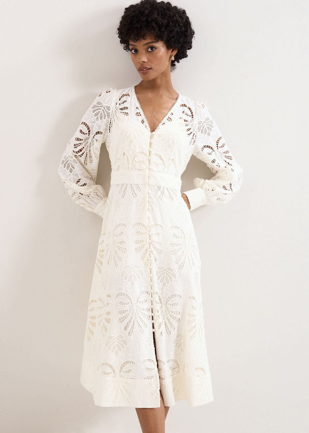 Phase Eight Inara Lace Midi Dress