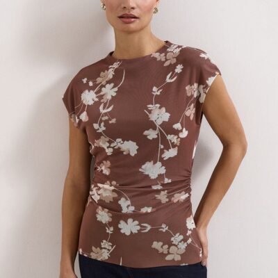 Phase Eight Kezia Mesh Printed Top