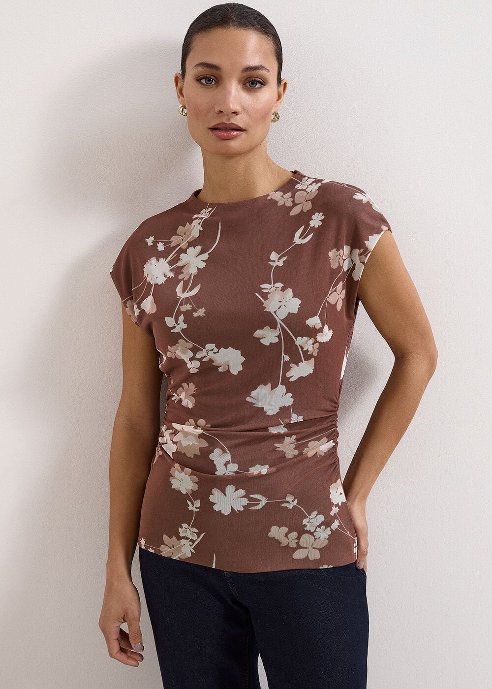 Phase Eight Kezia Mesh Printed Top