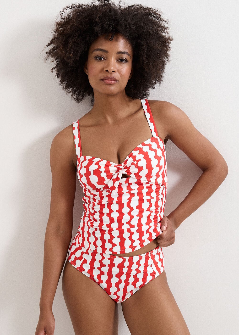 Phase Eight Lara Red Print Tankini Bottom