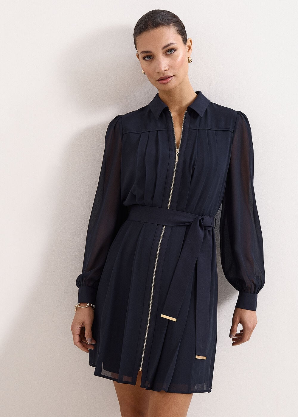 Phase Eight Lottie Short Pleat Mini Dress
