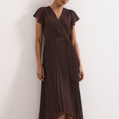 Phase Eight Louisa Polka Dot Wrap Midi Dress
