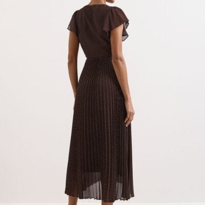 Phase Eight Louisa Polka Dot Wrap Midi Dress