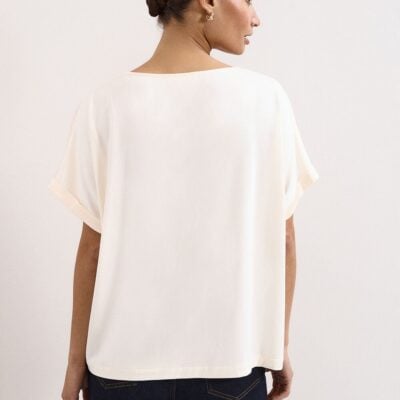 Phase Eight Marion Ivory Floral Printed Top