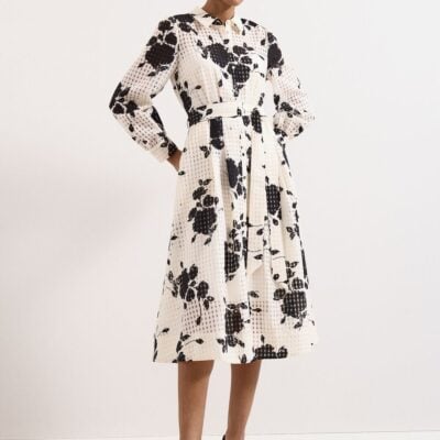 Phase Eight Natalie Floral Midi Shirt Dress
