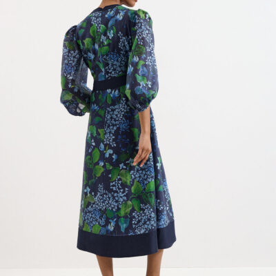 Phase Eight Nixie Floral Print Midi Shirt Dress