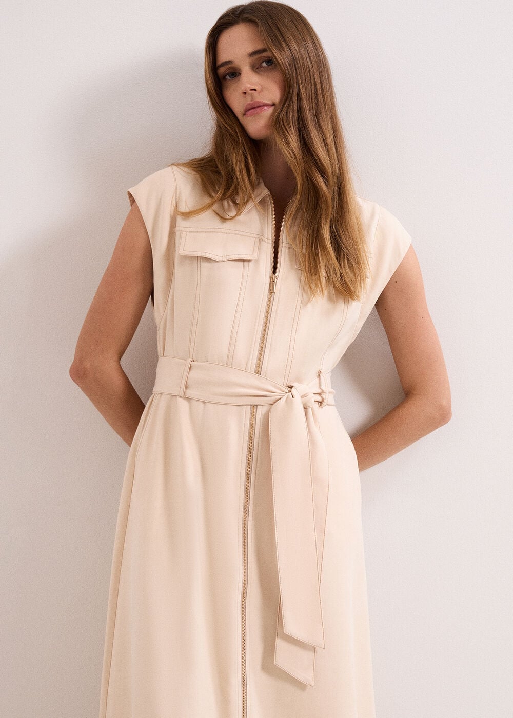 Phase Eight Petite Alira Stone Utility Dress