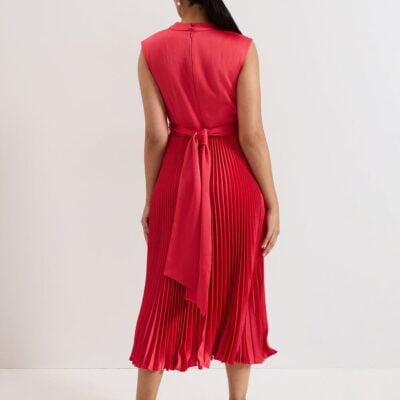 Phase Eight Petite Celestia Wrap Front Pleat Midi Dress