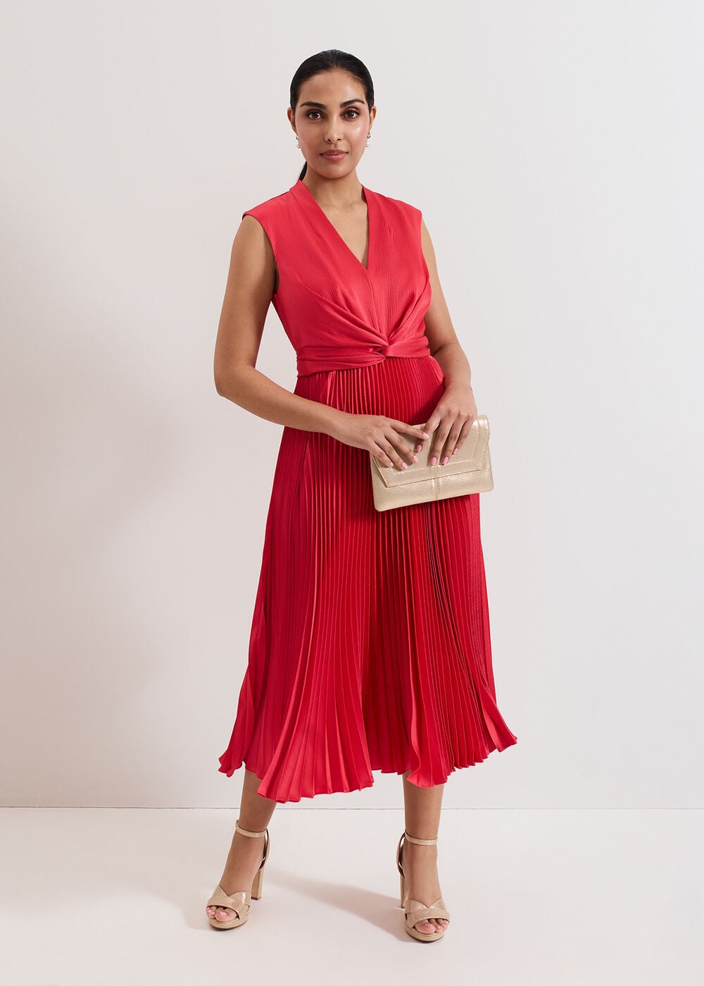 phase-eight-petite-celestia-wrap-front-pleat-midi-dress-5 Phase Eight Petite Celestia Wrap Front Pleat Midi Dress