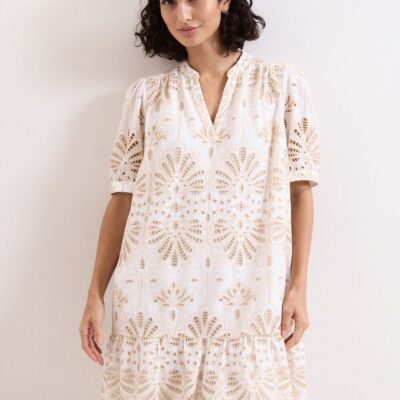 Phase Eight Petite Liliana Broderie Mini Dress