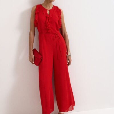 Phase Eight Petite Rachel Chiffon Wide Leg Jumpsuit