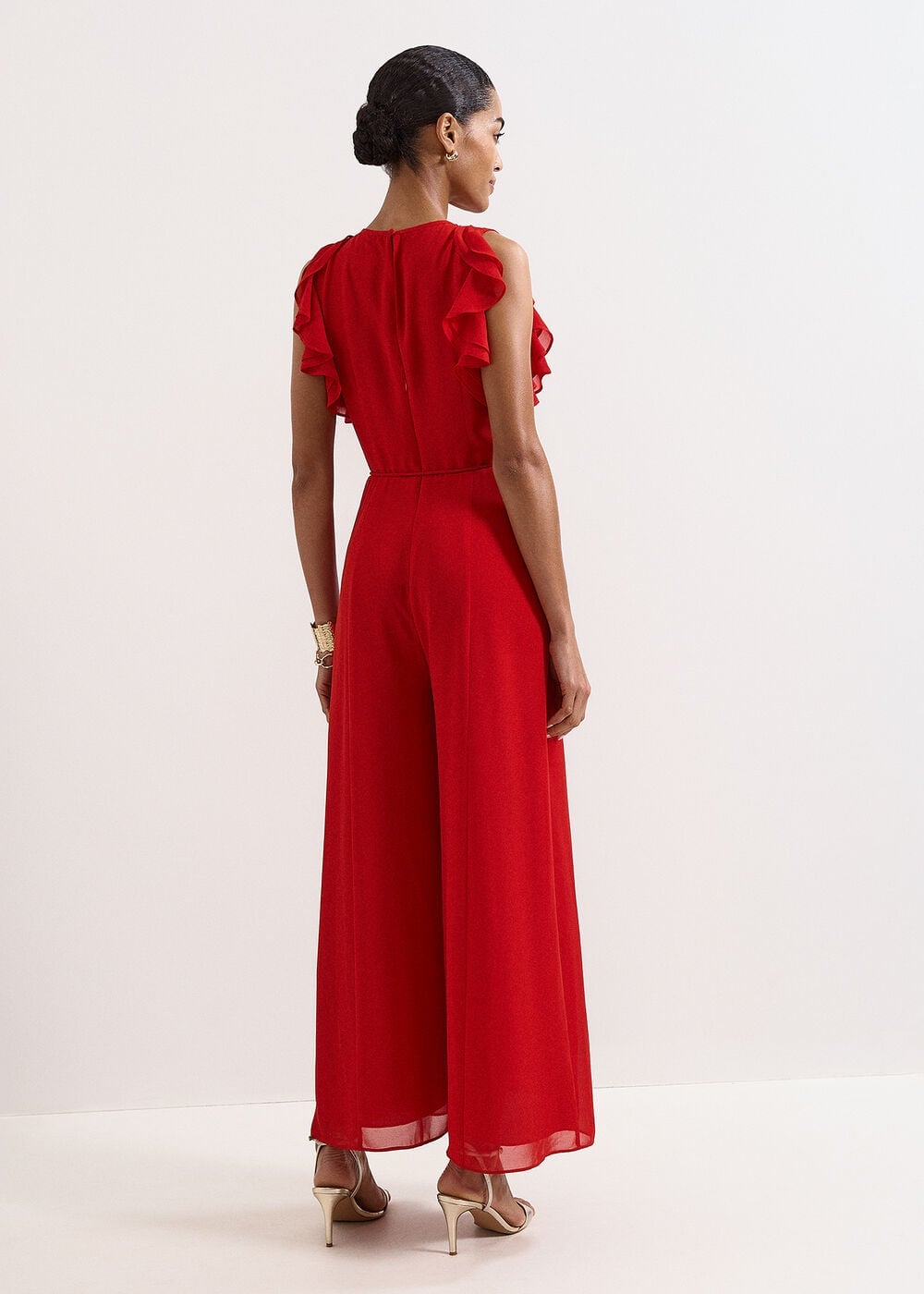 Phase Eight Petite Rachel Chiffon Wide Leg Jumpsuit
