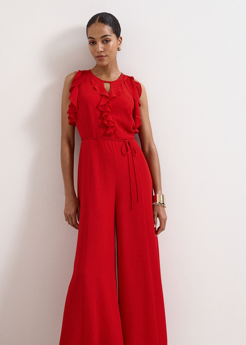 Phase Eight Petite Rachel Chiffon Wide Leg Jumpsuit