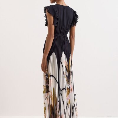 Phase Eight Petite Uma Pleated Maxi Dress