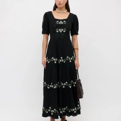 Rixo Philippa Dress Lilia Embroidery