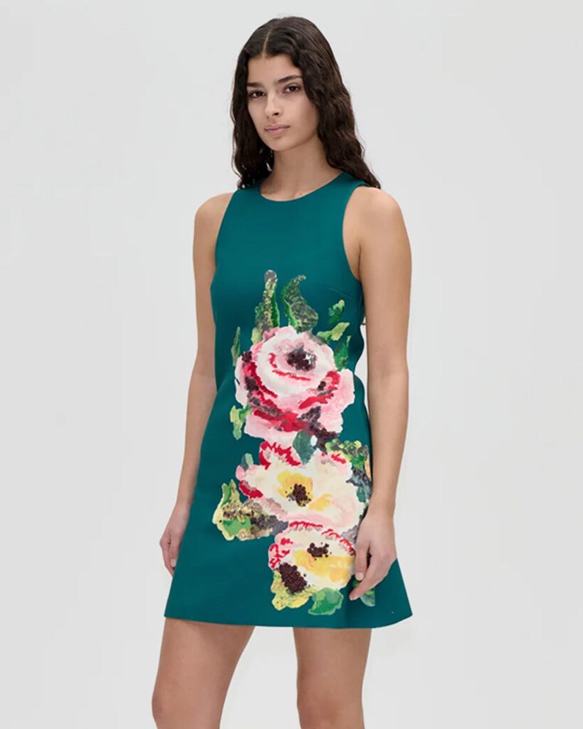 Stine Goya Heavy Crepe Garter Mini Dress
