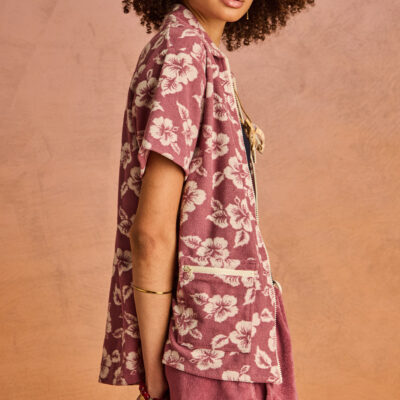 THE UPSIDE Lahaina Cabana Zip Shirt