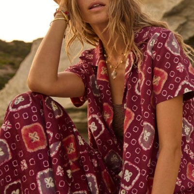 THE UPSIDE Miri Kato Silk Wide Leg Pant