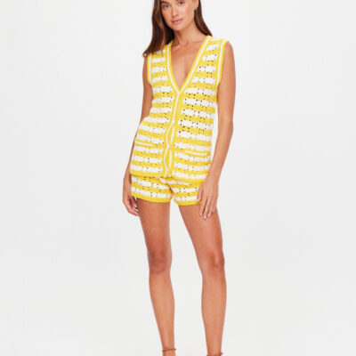 THE UPSIDE Goldie Malik Crochet Short