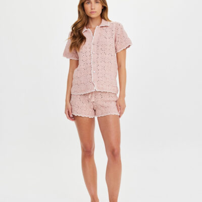 THE UPSIDE Anoki Malik Crochet Short