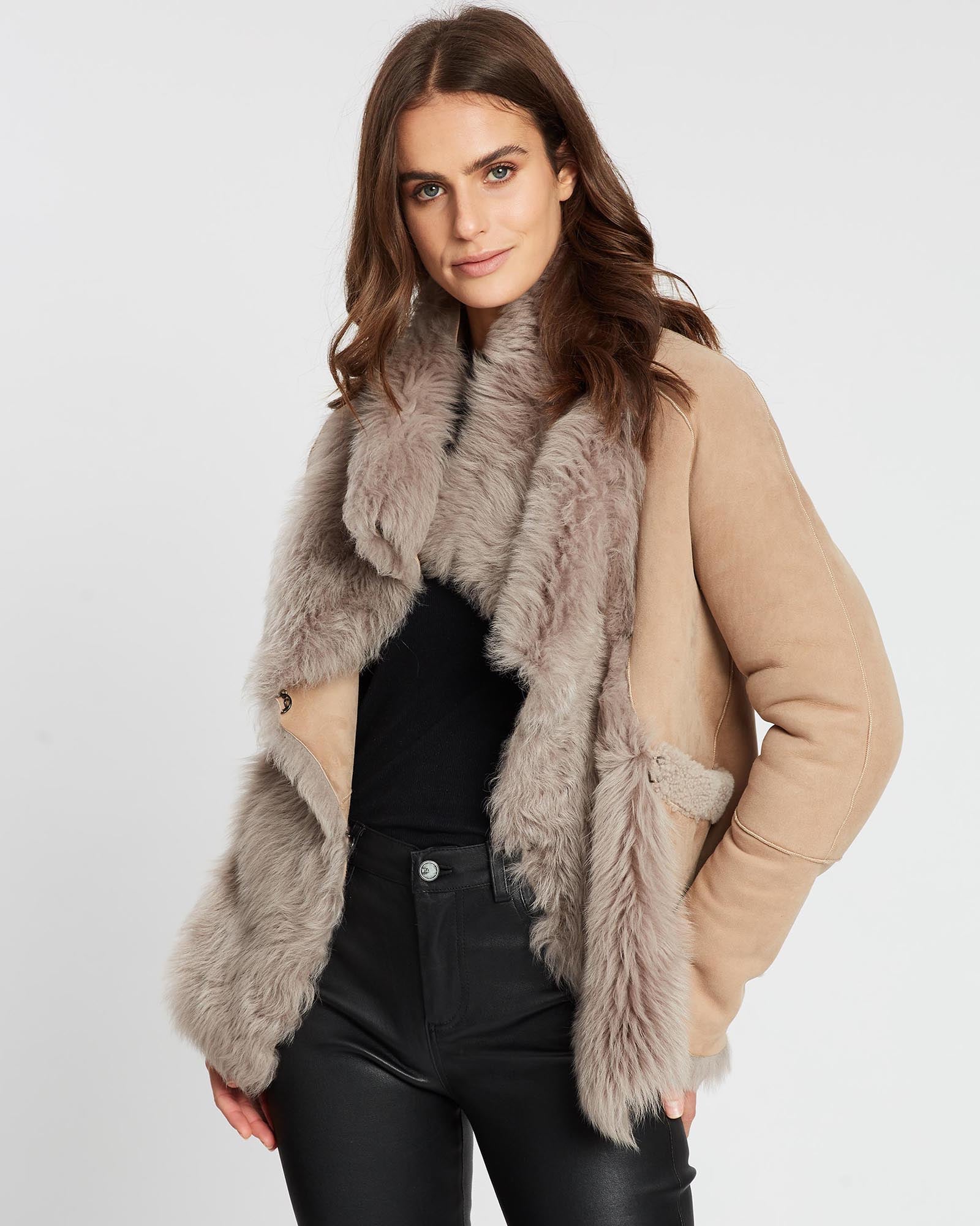 West 14th Spring Street Shearling Coat