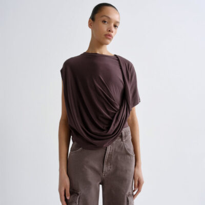 AGOLDE Milena Twist Tee - Image 1