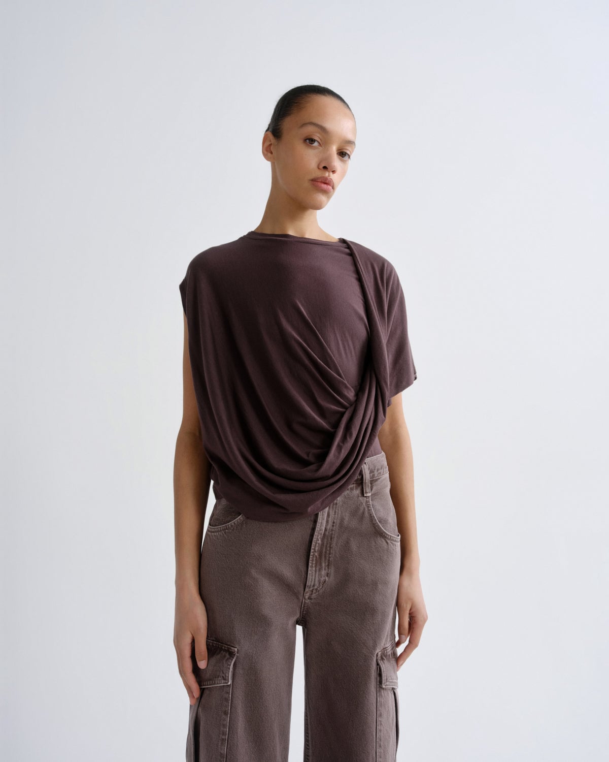 AGOLDE Milena Twist Tee - Image 1