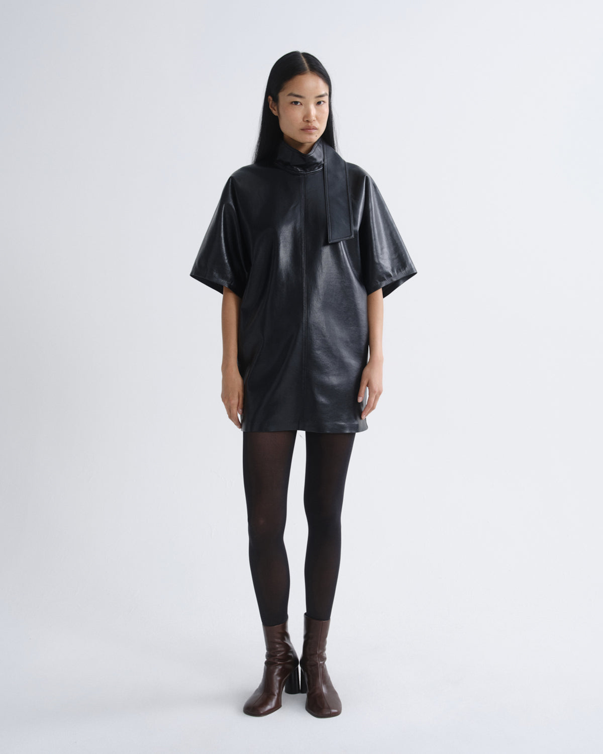 AGOLDE Kembra Dress (Recycled Leather) - Image 1