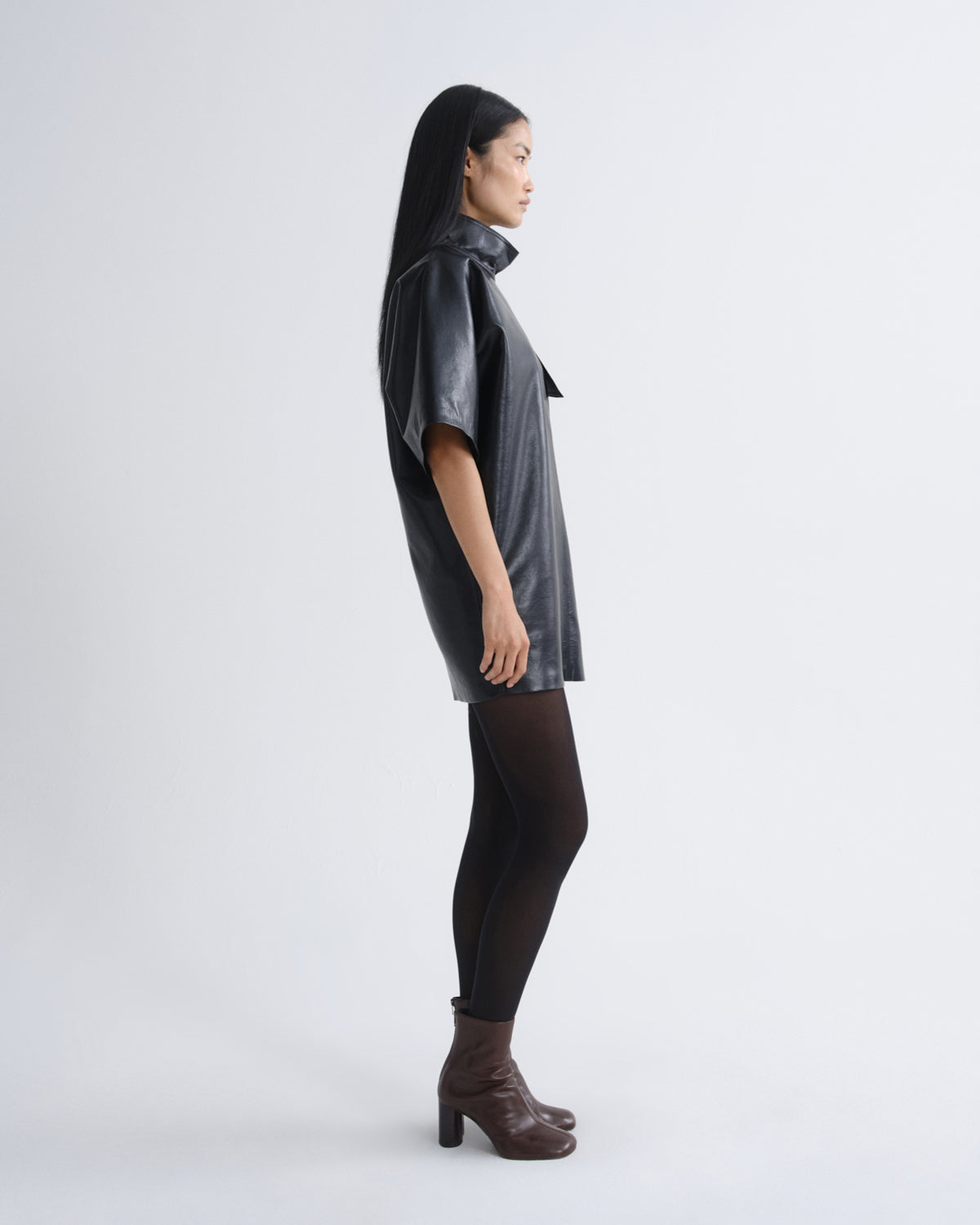 AGOLDE Kembra Dress (Recycled Leather) - Image 3