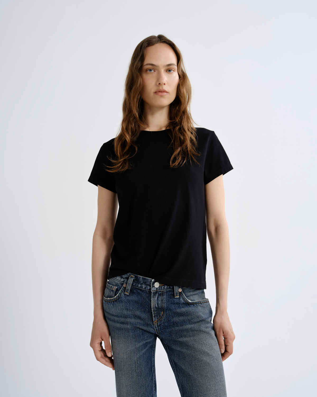 AGOLDE Long Line Adine Tee (Tencel Jersey) - Image 1