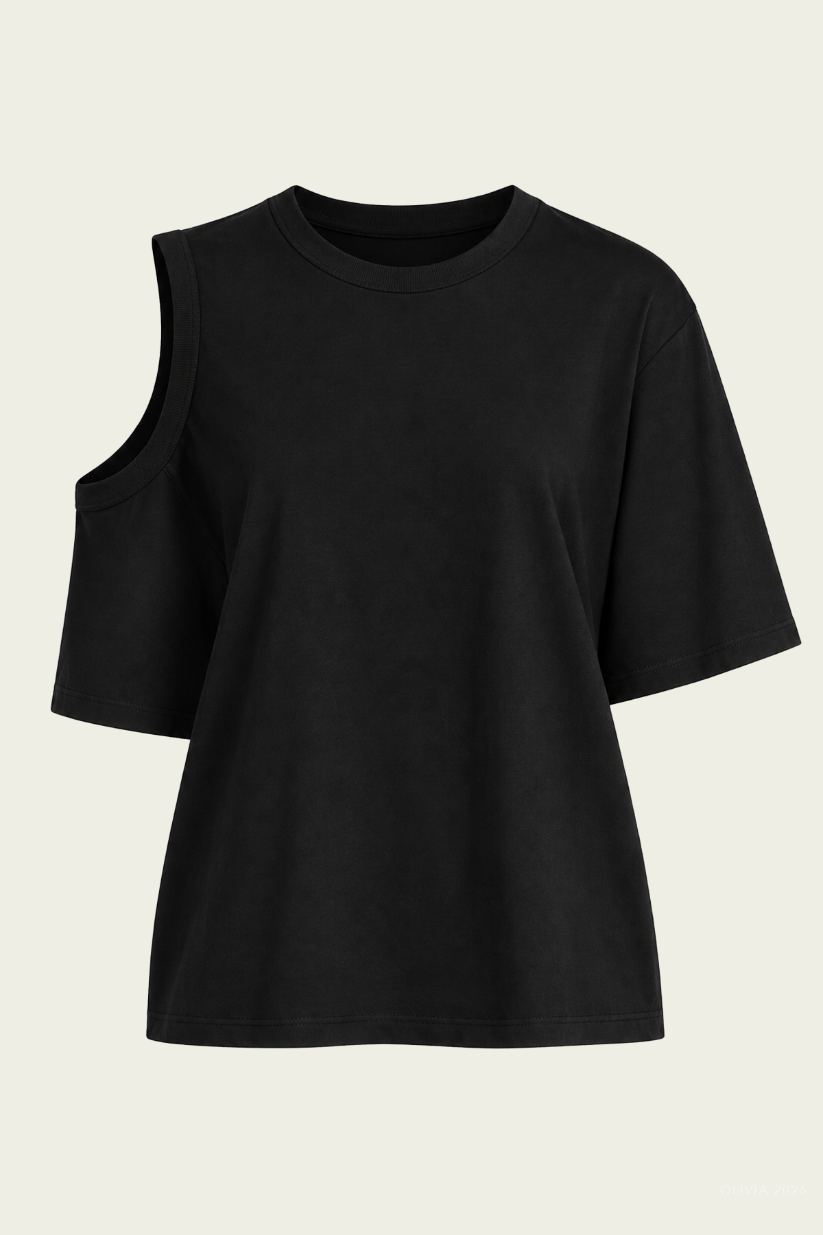 AGOLDE Shoulder Cut-Out T-Shirt - Image 1