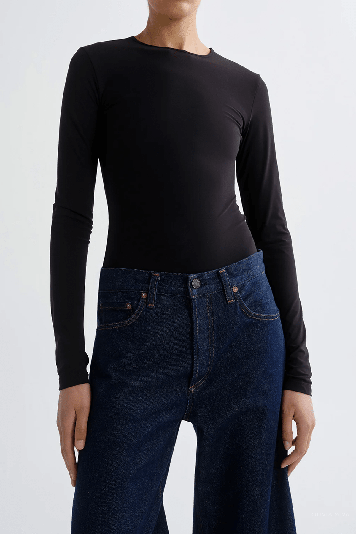 MNAGOL140926213535105_2 AGOLDE Aura Long-Sleeve Bodysuit - Image 2